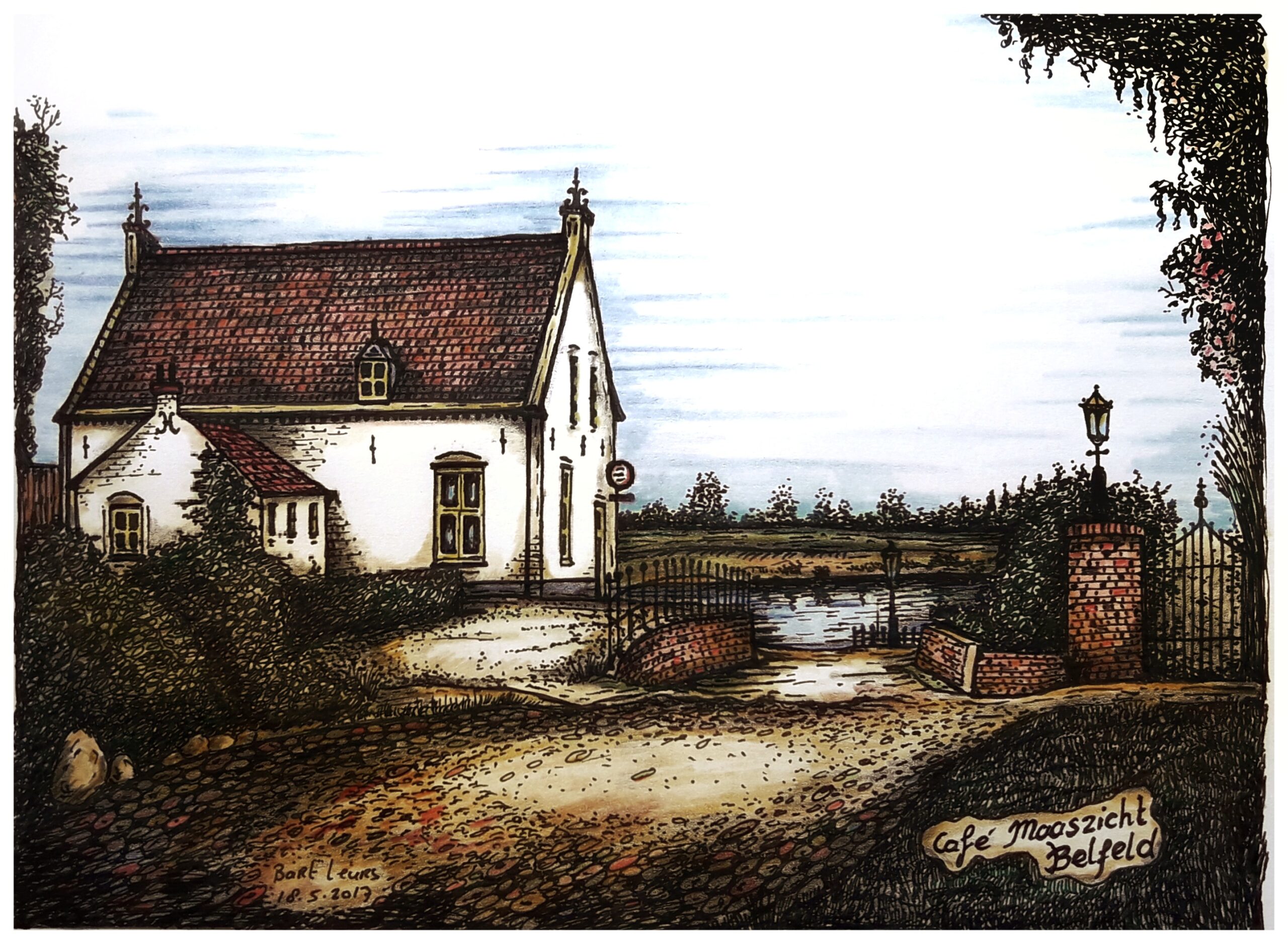 Was getekend - Café Maaszicht - Belfeld.nu