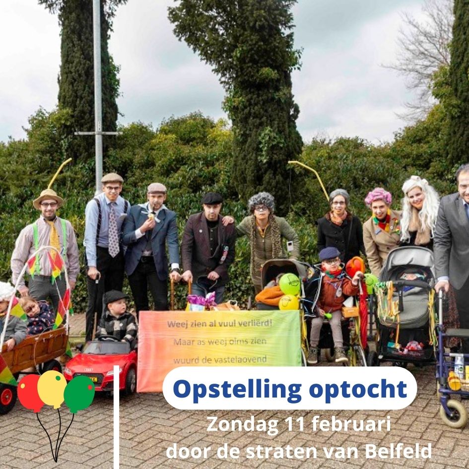 Opstelling Carnavalsoptocht - Belfeld 700 jaar
