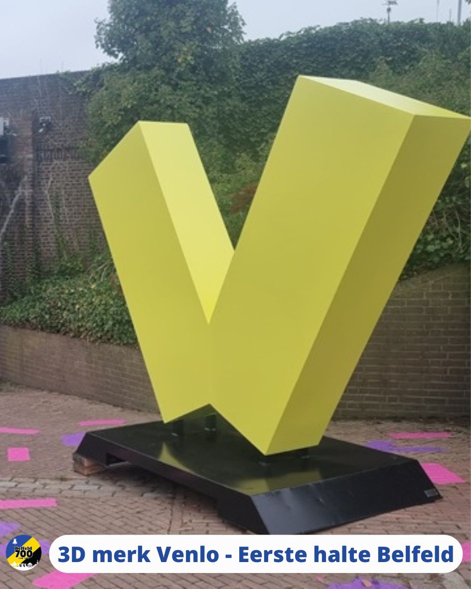 3D object merk Venlo - Eerste halte in Belfeld - Belfeld 700 jaar
